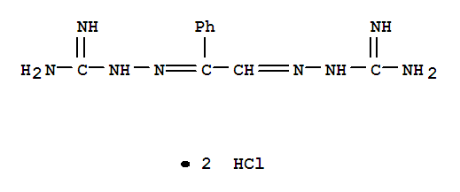 Hydrazinecarboximidamide,2,2'-(1-phenyl-1,2-ethanediylidene)bis-, dihydrochloride (9CI) cas  71312-77-1