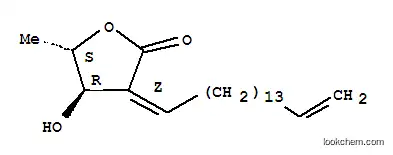 Molecular Structure of 71339-51-0 (L-erythro-Pentonicacid, 2,5-dideoxy-2-(15-hexadecenylidene)-, g-lactone, (2Z)- (9CI))