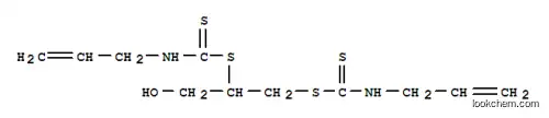 Molecular Structure of 7224-17-1 (Carbamodithioic acid,2-propenyl-, 1-(hydroxymethyl)-1,2-ethanediyl ester (9CI))