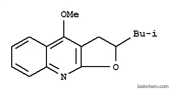 Molecular Structure of 7224-71-7 (Furo[2,3-b]quinoline,2,3-dihydro-4-methoxy-2-(2-methylpropyl)-)