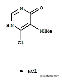 Molecular Structure of 7252-48-4 (6-chloro-5-(methylamino)pyrimidin-4(1H)-one)