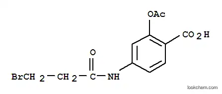 Molecular Structure of 7253-30-7 (2-(acetyloxy)-4-[(3-bromopropanoyl)amino]benzoic acid)