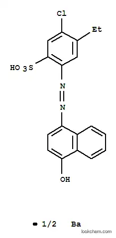 Molecular Structure of 73612-30-3 (Benzenesulfonic acid,5-chloro-4-ethyl-2-[2-(4-hydroxy-1-naphthalenyl)diazenyl]-, barium salt (2:1))