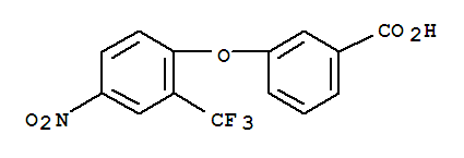 Benzoic acid,3-[4-nitro-2-(trifluoromethyl)phenoxy]- cas  7401-61-8