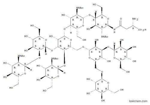Molecular Structure of 74424-56-9 (Man(5)GlcNAc(4)Asn)