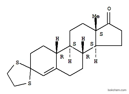 Molecular Structure of 74531-92-3 (3,3-ethylenedithiooestr-4-ene-3,17-dione, cyclic)
