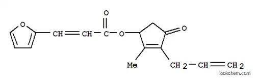 Molecular Structure of 7461-98-5 (2-methyl-4-oxo-3-prop-2-en-1-ylcyclopent-2-en-1-yl (2E)-3-furan-2-ylprop-2-enoate)