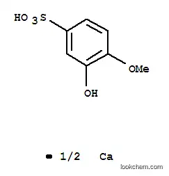 Molecular Structure of 7546-27-2 (calcium bis(3-hydroxy-4-methoxybenzenesulphonate))