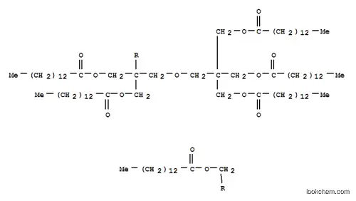 Molecular Structure of 75587-84-7 (2-[[3-[(1-Oxotetradecyl)oxyl]-2,2-bis[[(1-oxotetradecyl)oxy]methyl]propoxy]methyl]-2-[[(1-oxotetradecyl)oxy]methyl]-1,3-propanediyl tetradecanoate)