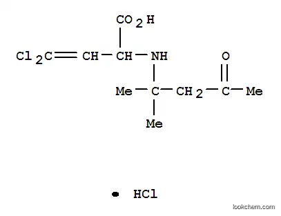 Molecular Structure of 7598-77-8 (4,4-dichloro-2-[(2-methyl-4-oxopentan-2-yl)amino]but-3-enoic acid)