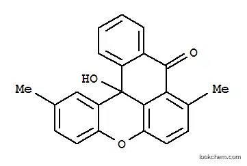 Molecular Structure of 76-79-9 (Naphtho[3,2,1-kl]xanthen-9(13bH)-one,13b-hydroxy-2,8-dimethyl-)