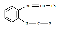 Benzene,1-isothiocyanato-2-(2-phenylethenyl)- cas  7612-95-5