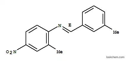 Benzenamine, 2-methyl-N-((3-methylphenyl)methylene)-4-nitro-