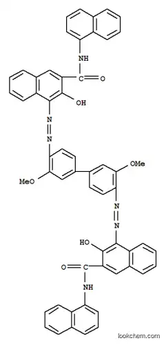Molecular Structure of 76412-88-9 (4,4'-[(3,3'-dimethoxy[1,1'-biphenyl]-4,4'-diyl)diazo]bis[3-hydroxy-N-1-naphthylnaphthalene-2-carboxamide])