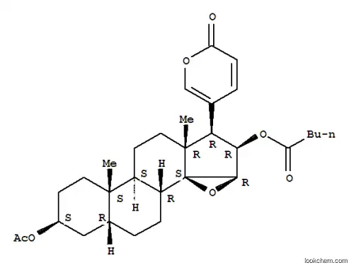Molecular Structure of 76675-89-3 (3-(acetyloxy)-16-(pentanoyloxy)-14,15-epoxybufa-20,22-dienolide)