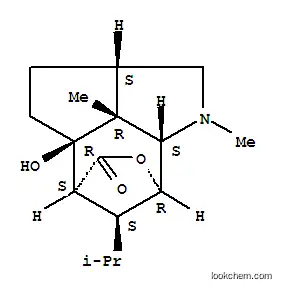 Molecular Structure of 7668-75-9 (7,5-(Epoxymethano)-1H-cyclopent[cd]indol-9-one,decahydro-4a-hydroxy-1,7b-dimethyl-6-(1-methylethyl)-,(2aS,4aR,5S,6S,7R,7aS,7bR)- (9CI))