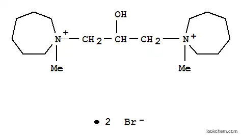 Molecular Structure of 7702-62-7 (1H-Azepinium,1,1'-(2-hydroxy-1,3-propanediyl)bis[hexahydro-1-methyl-, dibromide (9CI))