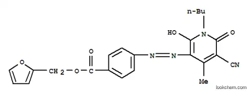 Molecular Structure of 77154-18-8 (2-furanylmethyl 4-[(1-butyl-5-cyano-1,6-dihydro-2-hydroxy-4-methyl-6-oxopyridin-3-yl)azo]benzoate)