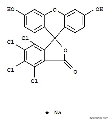 Molecular Structure of 77547-73-0 (Spiro[isobenzofuran-1(3H),9'-[9H]xanthen]-3-one,4,5,6,7-tetrachloro-3',6'-dihydroxy-, sodium salt (1:1))