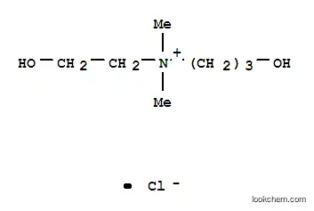 Molecular Structure of 78182-00-0 ((2-hydroxyethyl)(3-hydroxypropyl)dimethylammonium chloride)