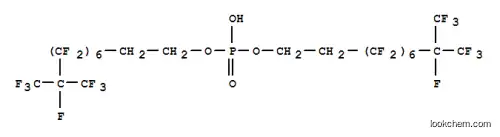 Molecular Structure of 78974-41-1 (bis[3,3,4,4,5,5,6,6,7,7,8,8,9,10,10,10-hexadecafluoro-9-(trifluoromethyl)decyl] hydrogen phosphate)