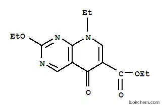 Molecular Structure of 79614-51-0 (ethyl 2-ethoxy-8-ethyl-5,8-dihydro-5-oxopyrido[2,3-d]pyrimidine-6-carboxylate)