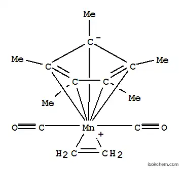 Molecular Structure of 79745-37-2 (Manganese, dicarbonyl(h2-ethene)[(1,2,3,4,5-h)-1,2,3,4,5-pentamethyl-2,4-cyclopentadien-1-yl]-)