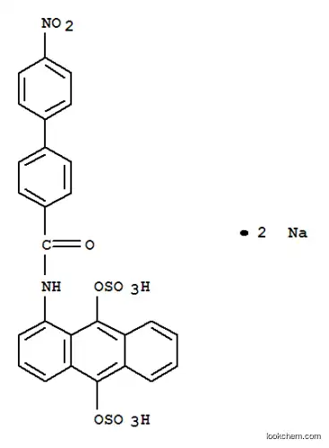Molecular Structure of 79817-68-8 ([1,1'-Biphenyl]-4-carboxamide,N-[9,10-bis(sulfooxy)-1-anthracenyl]-4'-nitro-, sodium salt (1:2))
