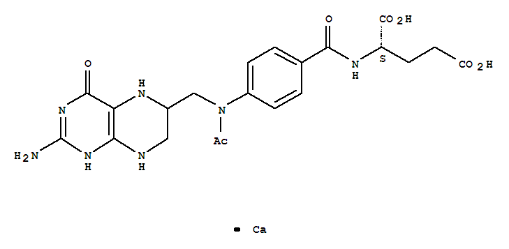 L-Glutamic acid,N-[4-[acetyl[(2-amino-1,4,5,6,7,8-hexahydro-4-oxo-6-pteridinyl)methyl]amino]benzoyl]-,calcium salt (1:1) (9CI)