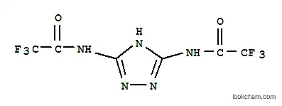 Molecular Structure of 80616-56-4 (Acetamide,N,N'-1H-1,2,4-triazole-3,5-diylbis[2,2,2-trifluoro- (9CI))