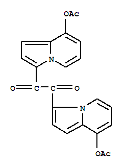 Ethanedione,bis[8-(acetyloxy)-3-indolizinyl]- (9CI) cas  81357-72-4