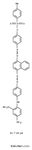 Molecular Structure of 82508-83-6 (disodium 1-[[4-[[(4-methylphenyl)sulphonyl]oxy]phenyl]azo]-4-[[4-[(4-nitro-2-sulphonatophenyl)amino]phenyl]azo]naphthalenesulphonate)