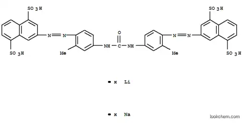 Molecular Structure of 83221-71-0 (1,5-Naphthalenedisulfonicacid, 3,3'-[carbonylbis[imino(2-methyl-4,1-phenylene)azo]]bis-, lithium sodiumsalt (9CI))
