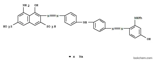 Molecular Structure of 83232-40-0 (5-amino-3-[[4-[[4-[[2-anilino-4-hydroxyphenyl]azo]phenyl]amino]phenyl]azo]-4-hydroxynaphthalene-2,7-disulphonic acid, sodium salt)