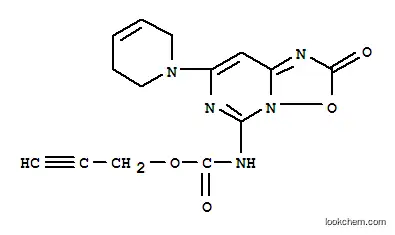 Molecular Structure of 83395-32-8 (prop-2-yn-1-yl [7-(3,6-dihydropyridin-1(2H)-yl)-2-oxo-2H-[1,2,4]oxadiazolo[2,3-c]pyrimidin-5-yl]carbamate)