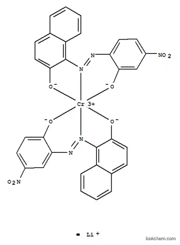 Molecular Structure of 83733-07-7 (Chromate(1-),[1-[(2-hydroxy-4-nitrophenyl)azo]-2-naphthalenolato(2-)][1-[(2-hydroxy-5-nitrophenyl)azo]-2-naphthalenolato(2-)]-,lithium (9CI))