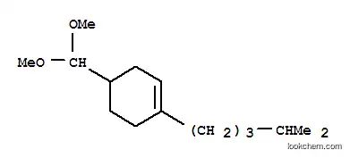 Molecular Structure of 83803-52-5 (4-(dimethoxymethyl)-1-(4-methylpentyl)cyclohexene)