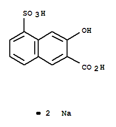 2-Naphthalenecarboxylicacid, 3-hydroxy-5-sulfo-, sodium salt (1:2)