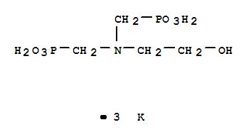 Phosphonic acid,[[(2-hydroxyethyl)imino]bis(methylene)]bis-, tripotassium salt (9CI)