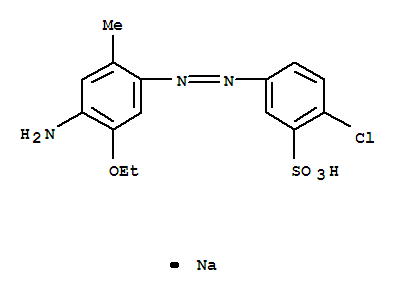 Benzenesulfonic acid,5-[2-(4-amino-5-ethoxy-2-methylphenyl)diazenyl]-2-chloro-, sodium salt (1:1)