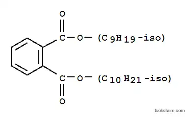 Molecular Structure of 85168-75-8 (isodecyl isononyl phthalate)
