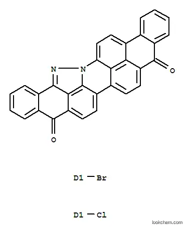 Molecular Structure of 85168-85-0 (bromochloroanthra[2,1,9-mna]benz[6,7]indazolo[2,3,4-fgh]acridine-5,10-dione)