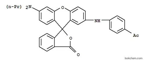 Molecular Structure of 85223-17-2 (2'-[(4-acetylphenyl)amino]-6-(dipropylamino)spiro[isobenzofuran-1[3H]-9'[9H]-xanthene]-3-one)