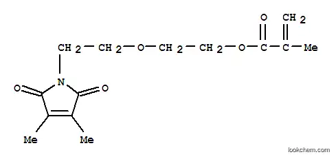Molecular Structure of 85419-41-6 (2-[2-(2,5-dihydro-3,4-dimethyl-2,5-dioxo-1H-pyrrol-1-yl)ethoxy]ethyl methacrylate)