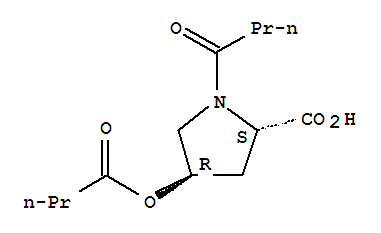 L-Proline,4-(1-oxobutoxy)-1-(1-oxobutyl)-, trans- (9CI)
