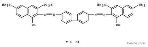 Molecular Structure of 85749-99-1 (3-[[4'-[(6-amino-1-hydroxy-3-sulpho-2-naphthyl)azo][1,1'-biphenyl]-4-yl]azo]-4-hydroxynaphthalene-2,7-disulphonic acid, sodium salt)