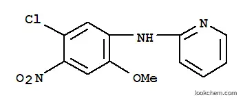 Molecular Structure of 85896-08-8 (N-(5-chloro-2-methoxy-4-nitrophenyl)pyridin-2-amine)