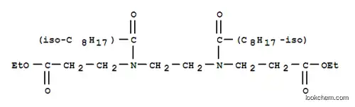 Molecular Structure of 85958-95-8 (diethyl N,N'-ethane-1,2-diylbis[N-(1-oxoisononyl)-beta-alaninate])