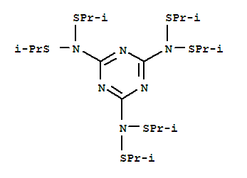 2-PROPANESULFENAMIDE,N,N',N'-1,3,5-TRIAZINE-2,4,6-TRIYLTRIS[N-[(1-METHYLETHYL)THIO]-