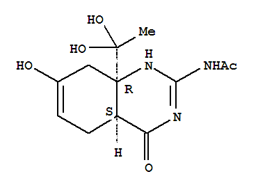 Acetamide,N-[8a-(1,1-dihydroxyethyl)-1,4,4a,5,8,8a-hexahydro-7-hydroxy-4-oxo-2-quinazolinyl]-,cis- (9CI)